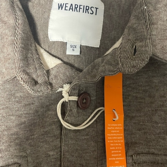 NWT Wearfirst Alpine Brushed Ribbed Fleece Lined  Button Down Shirt. Size Small - Picture 9 of 10